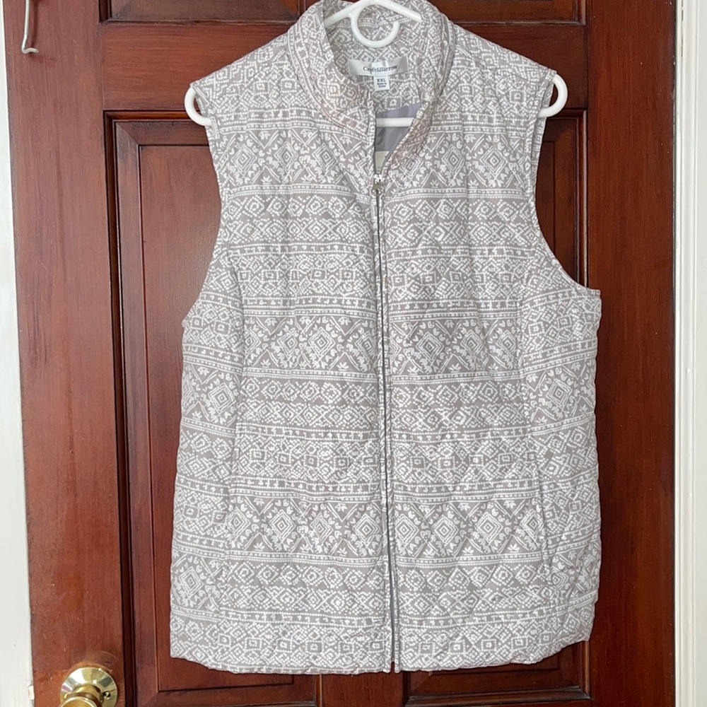 Croft & Barrow Women's Size XXL Vest Jacket Zip Up